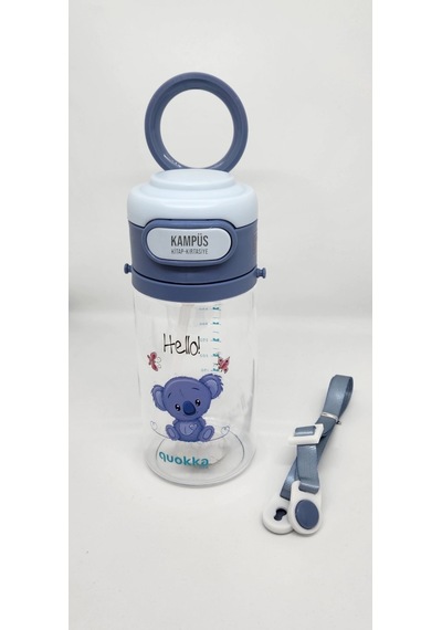 Taros Taros Quokka 450ml Mavi Pipetli Askılı Matara
