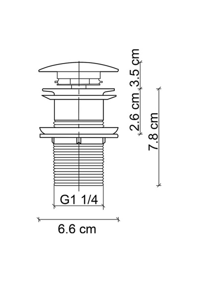 Dr-09ms Mat Siyah Sifon Üst Takımı Tahliye Deliksiz