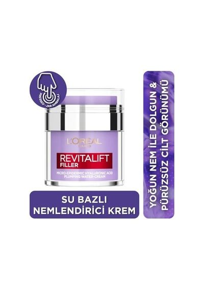 L'oréal Paris Revitalift Filler Dolgunlaştırıcı Su Bazlı Pressed Jar Nemlendirici Yüz Kremi 50ml