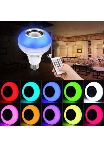 E27 Rgb Led Ampul Uzaktan Kumandalı Bluetooth Ve Hoparlör Özelli