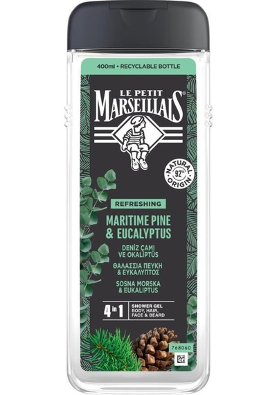 Le Petit Marseillais Men Deniz Çamı Ve Okaliptüs Duş Jeli 400 ML
