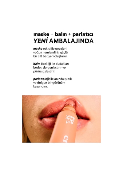 Cream Co. Onarıcı Besleyici Nemlendirici Dudak Bakımı 3in1 Lip Balm Sugar Cookie