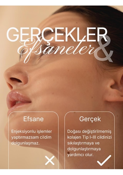 Nutriglow Doğası Değiştirilmemiş Kolajen Tip I - Iıı Bromelain, Hyaluronik Asit İçeren 30 Kapsül