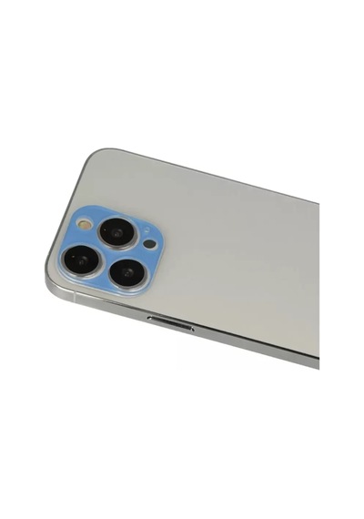 Newface Apple İphone 13 Pro Max Rainbow Kamera Lens Koruma Cam - Mavi
