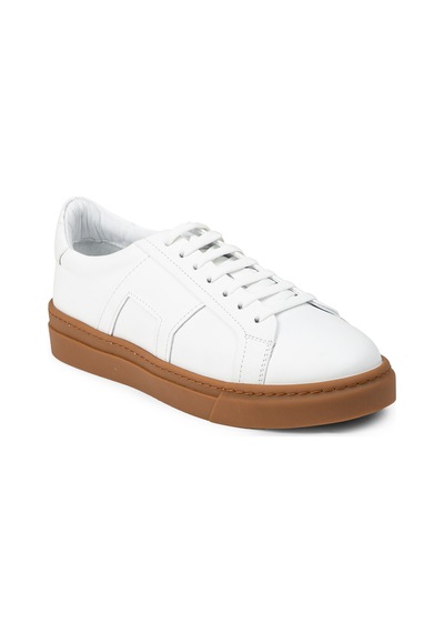 Deery Erkek Hakiki Deri Beyaz Sneaker Ayakkabı - 02002mbyzc03 Beyaz