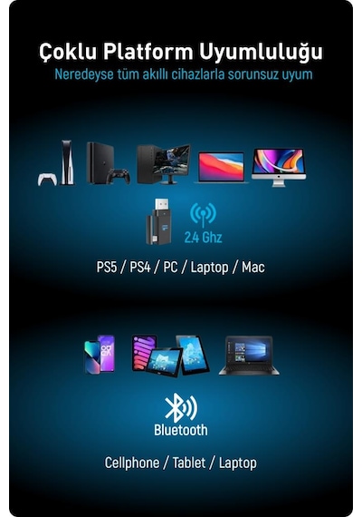 Fashcolle G926 Pro Wireless Oyuncu Kulak Üstü Kulaklık