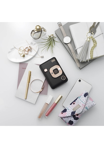 Fujifilm Instax Mini Liplay Hybrid Elegant Black Fotoğraf Makinesi + Çantalı Seti 3 Siyah
