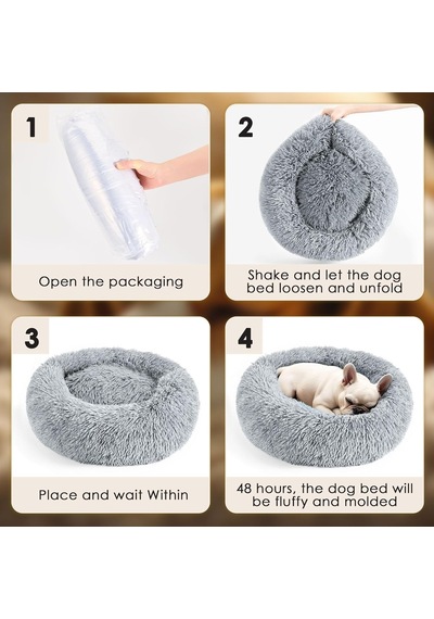 Ayrex Köpek Ve Kedi Yatağı, İç Mekan Kedileri İçin 50,8 Cm Kedi Yatağı, Yavru Ve Yavru Kedi İçin Sakinleştiric