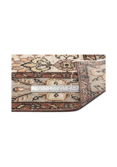 El Dokuması Vintage Yün-pamuk Naturel Halı 12789 160 X 270 Cm Çok Renkli