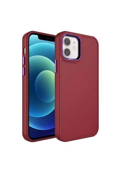 Apple Uyumlu iPhone 11 Kılıf Metal Çerçeve Ve Buton Tasarımlı Sert Zore Botox Kapak Koyu Yeşil