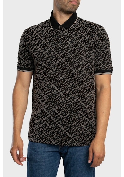 Armani Exchange Erkek Polo Yaka T Shirt Xm001883 Af10356 Fc196 Siyah Siyah