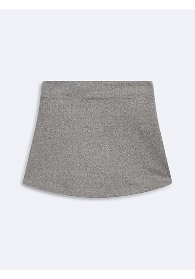 LTB Basic Yırtmaçlı Gri Etek