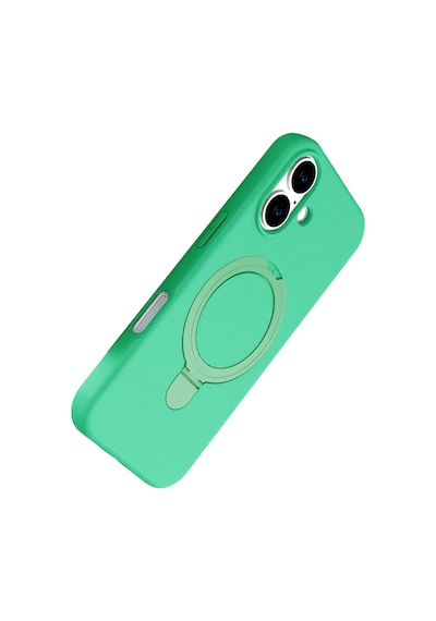 Apple İphone 16 Plus Regal Magsafe Standlı Kapak - Yeşil 0.2M-Çok Renkli