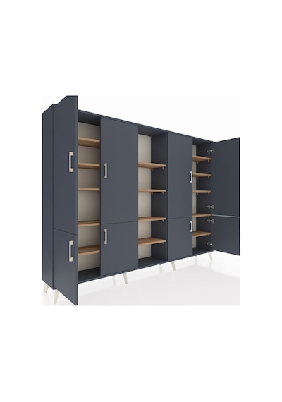 Arges Dolap 14 Raflı 8 Kapaklı 220x30x163 Antrasit-antrasit/çam Antrasıt/atlas Çam - Antrasıt Arges Dolap 14 Raflı 8 Kapaklı 220x30x163 Antrasit-antrasit/çam Antrasıt/atlas Çam - Antrasıt