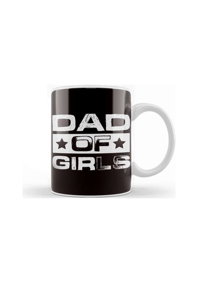 Dad Of Girls Daughter Papa Father Daddy Stepdad Family Poppa Kupa Bardak Porselen Karışık