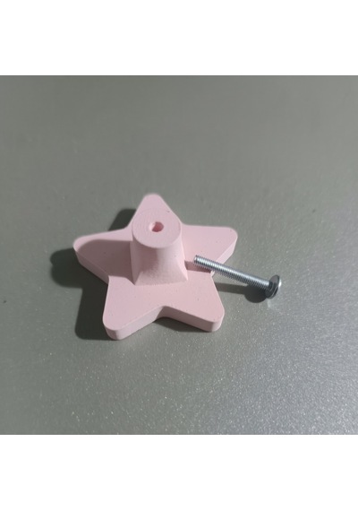 Yıldız Görünümlü Çocuk Odası Dolap Çekmece Kulpu Bebek Odası Kulp -tekli Açık Pembe Yıldız Görünümlü Çocuk Odası Dolap Çekmece Kulpu Bebek Odası Kulp -tekli Açık Pembe