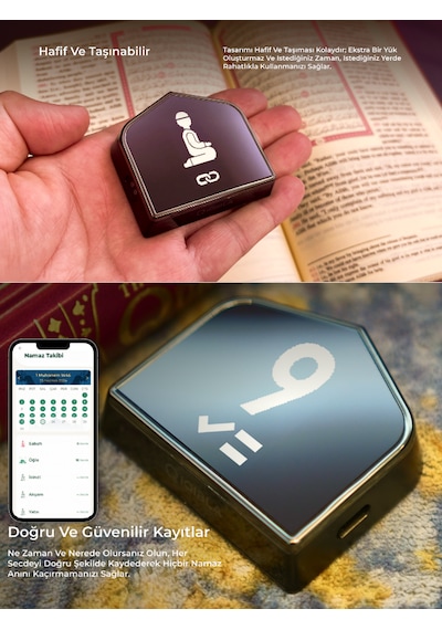 Iqibla Smart Salat Counter SC01 - Rekat Sayacı Siyah