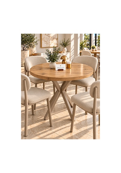 Kalınlaştırmalı Mutfak Cafe Balkon Bahçe Restoran Yemek Masası 70x70 Cappuccino Çam Yuvarlak Krem Krem Kalınlaştırmalı Mutfak Cafe Balkon Bahçe Restoran Yemek Masası 70x70 Cappuccino Çam Yuvarlak Krem Krem