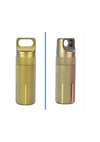 Omeniv Cnc Alüminyum Tüp  Kibrit Olta Kamp Outdoor Anahtarlık Çok Renkli