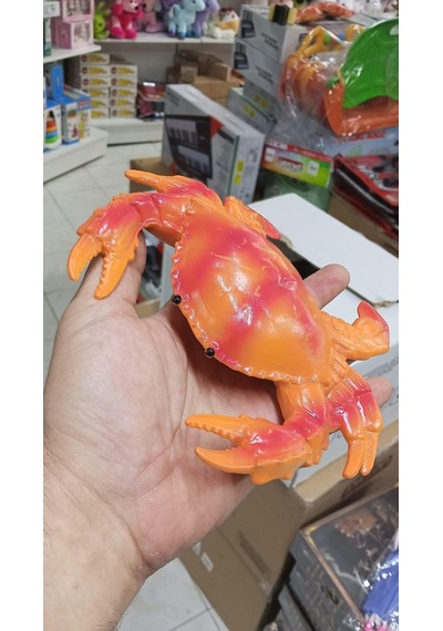 Plastik Oyuncak Büyük Boy Yengeç 20 Cm