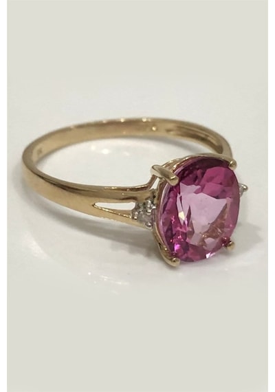 Kırmızı Topaz Yüzük - Ak0119