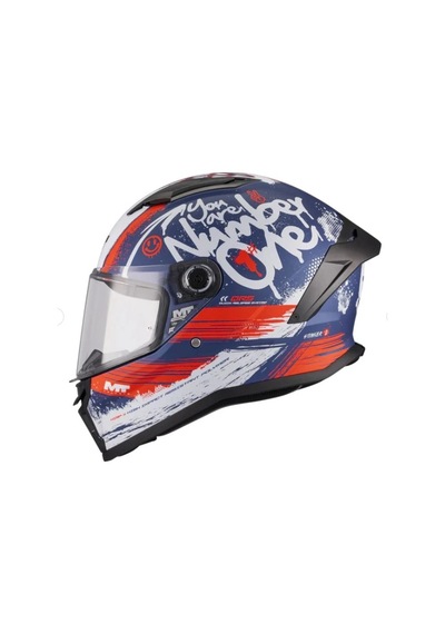 Kask Mt Stınger Rocket C17 Mat Kırmızı/mavi