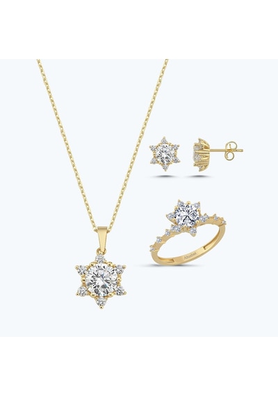 Altınbaş Altın Üçlü Lotus Set Autk0037-y-24627-1-set