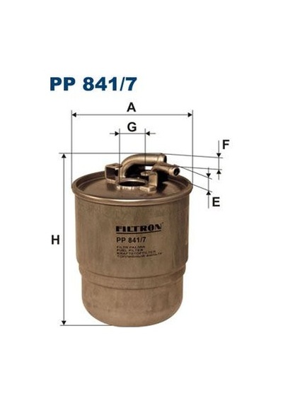 Fıltron Pp841.7 Yakıt Filtresi Mercedes Om642 W204 C219 W164 W463 W639 B906 A6420920101 Adet