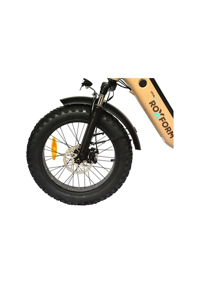 Roxform Ural 20" Elektrikli Bisiklet - Şehir İçi Kullanım İçin İdeal, Uzun Menzil E-bike Krem Krem
