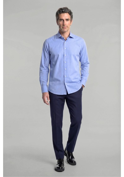 Bisse Klasik Yaka Regular Fit Mavi Uzun Kol Cepsiz Erkek Gömlek Gmkls250064 35 Bisse Klasik Yaka Regular Fit Mavi Uzun Kol Cepsiz Erkek Gömlek Gmkls250064 35