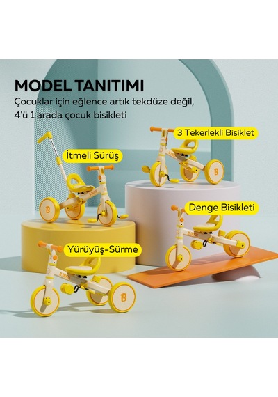 Luddy Bduck Bisiklet Beyaz - Sarı