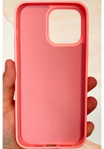 İphone 14 Pro Max Yıldız Tozu Premium Pembe Silikon Kılıf