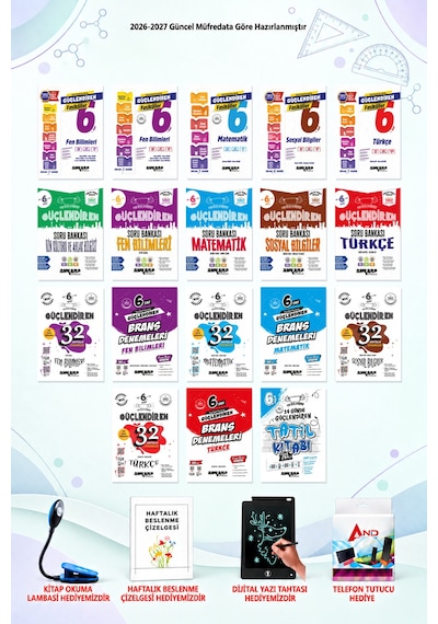 2026-2027 Ankara Yayıncılık 6. Sınıf 18 Kitaplık Muhteşem Set - 2. Seçki