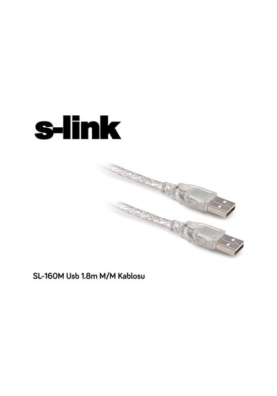 Usb Kablosu 1.8 Metre Erkek S-Link Sl-160M