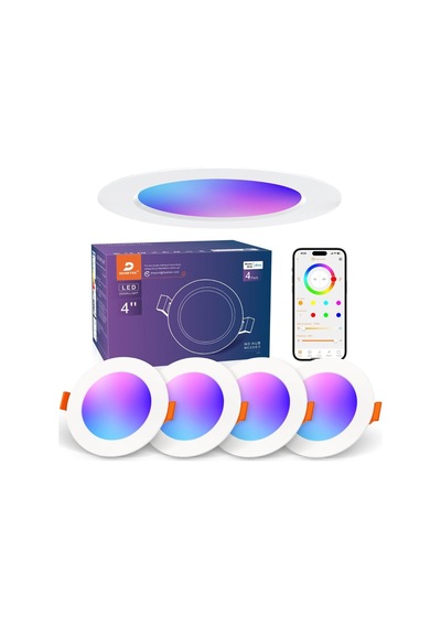 Smart Led Spot Lamba, 6000k Beyaz, 220v, Telefon Uygulaması İle Kontrol Edilebilir, Rgb Renk De