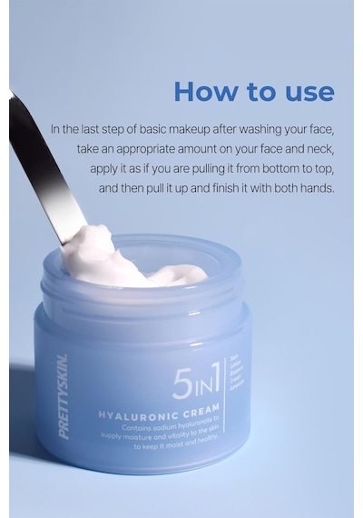 Prettyskin 5in1 Hyaluronic Nemlendirici Yüz Kremi 50ml