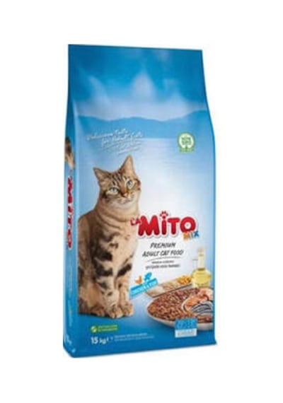 Mix Tavuklu Ve Balıklı Yetişkin Kedi Maması 15 Kg