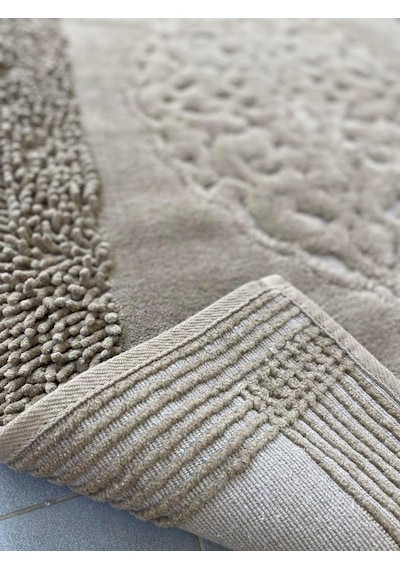 Pamukkent Süper Emici 2'li%100 Pamuk Ultra Lüks Banyo Paspası Seti 60x100 Cm Ve 50x60 Cm Koyu Kahverengi Diğer