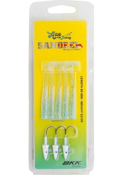 Hanfish Sandeel Silikon 80 Mm - 5.2 Gr. Sl-804 Blue Magic