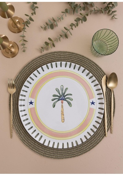 The Mia Italian Summer Servis Tabağı 30 Cm Çok Renkli