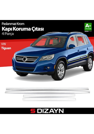 S-Dizayn Vw Tiguan Kapı Koruma Çıtası Krom 2007-2015