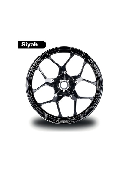 One Vıp Sale Siyah Bajaj N250 Geniş Jant Sticker Modeli Motor Aksesuar