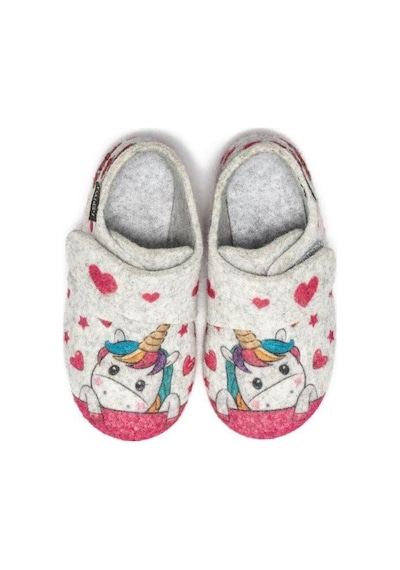 Twigy Unicorn Çocuk Yuva Patik Gri 24/30 CC0161B Çok Renkli