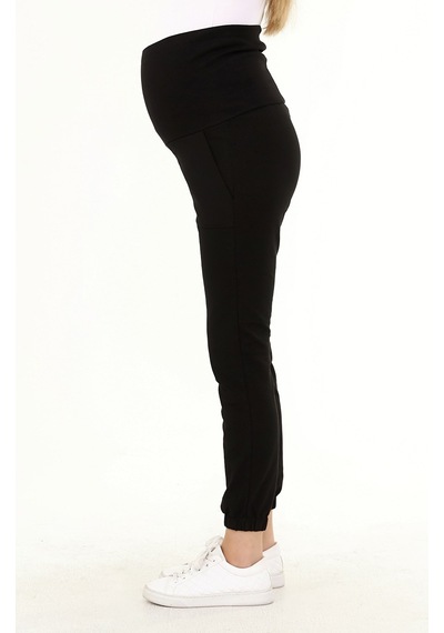 Luvmabelly Myra8090 - Siyah Hamile Jogger Eşofman