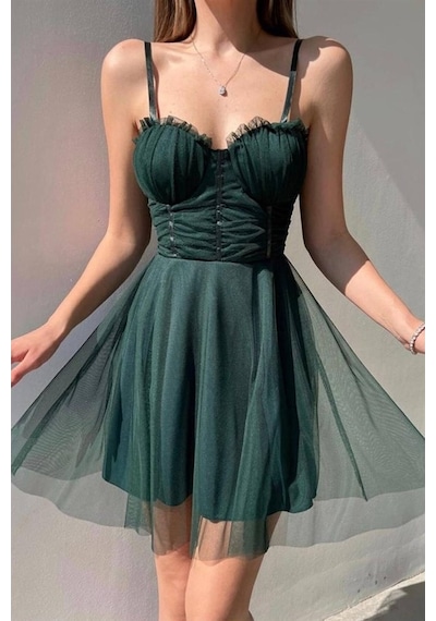 Askılı Elbise Askılı Astarlı Elbise Tütü Elbise Crop Elbise Elbis