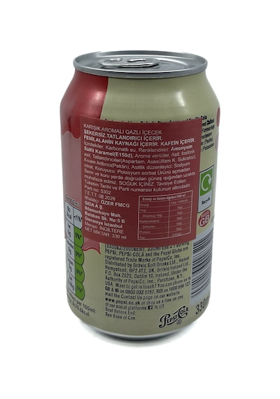 Pepsi Strawberries 'n Cream Flavour Zero Sugar - Karışık Aromalı Şekersiz Tatlandırıcılı Gazlı İçecek 330 Ml 2 Adet