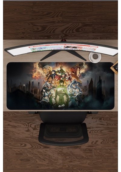 The Rising Of The Shield Hero Dikişli Kauçuk Oyuncu Mousepad V2 - 90x40 Xxl Gaming Mouse Pad