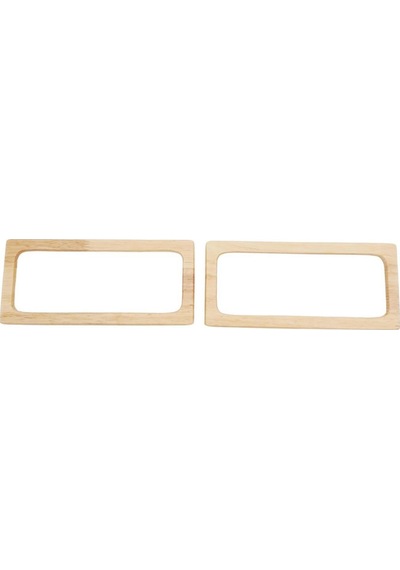 Angel Çanta Aksesuar Dikdörtgen Model 9x20 CM Açık Ahşap Ahşap Çanta Sapı
