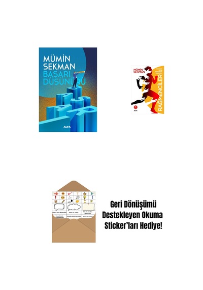 Başarı Düşünürü + Rağmenciler - Akacak Azim Damarda Durmaz + Okuma Sticker'ları