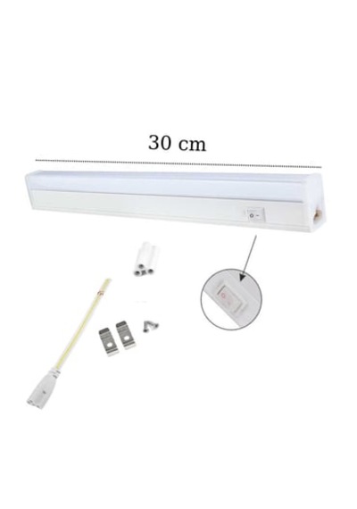 24v T5 Bant Armatür 5w 30cm Gün Işığı 24 Volt Karavan Tekne Kamyon Solar